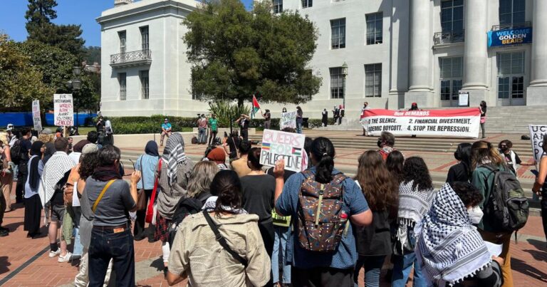 Students kick off semester with protests that adhere to UC/CSU zero-tolerance bans