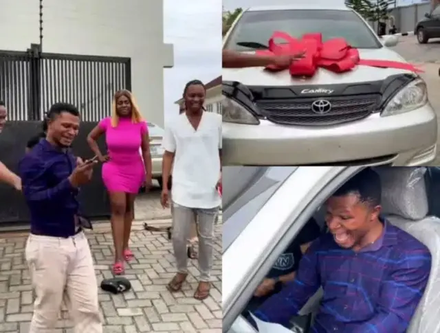 Popular Influencer Nons Miraj Surprises Fish Pie Seller with a Brand New Car