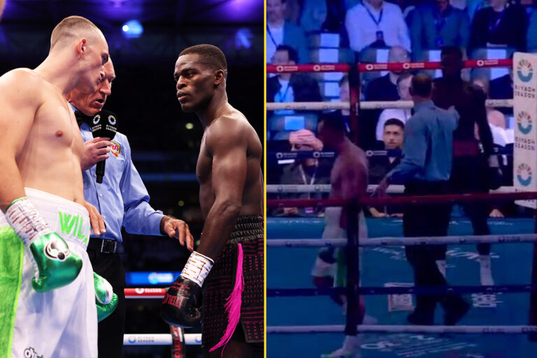 Boxers baffled and forced to pause fight as lights go out during Anthony Joshua vs Daniel Dubois undercard