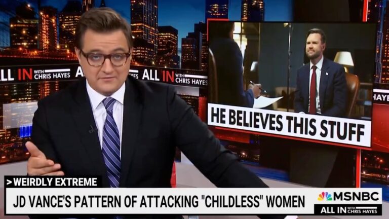 Chris Hayes Says JD Vance’s Comments About Women Were Auditions