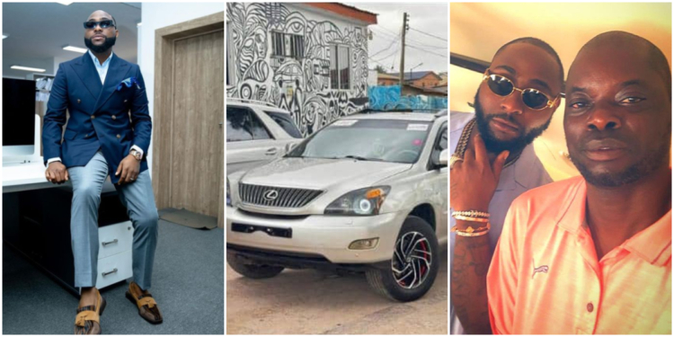 Davido surprises driver with new Lexus SUV