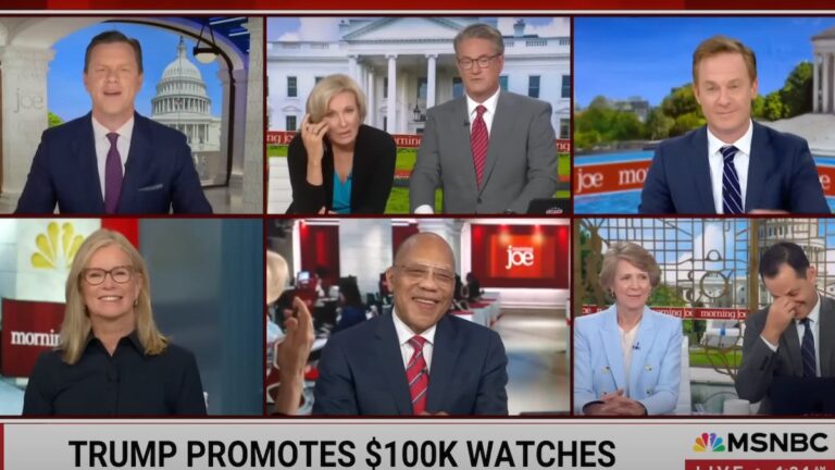 Morning Joe Mocks $100,000 Watch Trump’s Selling Fans