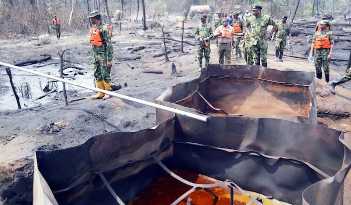 Nigerian Navy Destroys 19 Illegal Refineries in Bayelsa, Rivers, Seizes Crude Worth Over N13bn