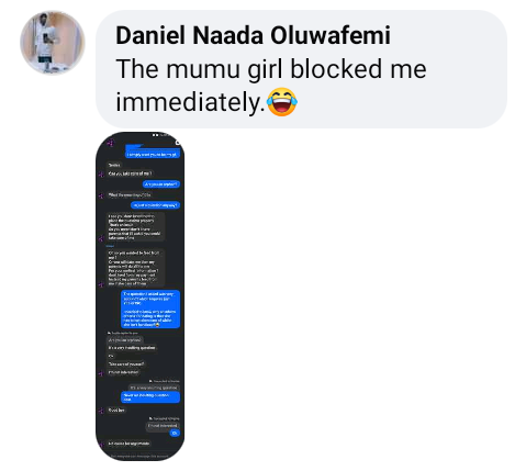 Nigerian man gets blocked by a lady he wooed for asking if "she