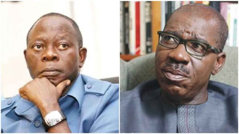 Obaseki is politically d�ad ? Oshiomhole