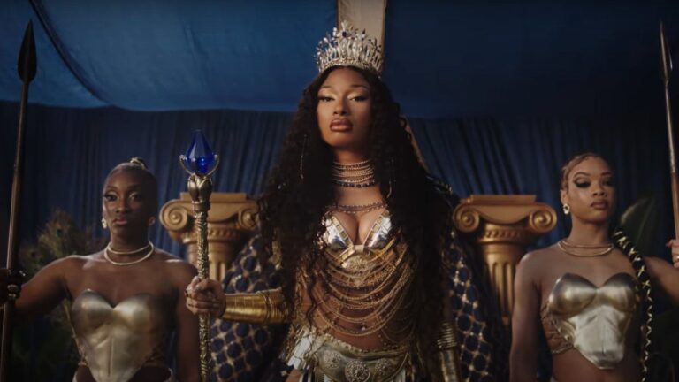 Pepsi Gladiator Ad Features Megan Thee Stallion, Travis Kelce