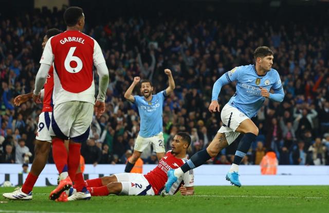 EPL: Stones Accuses Arsenal Of Time-Wasting