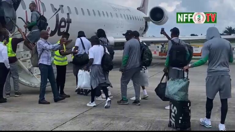 Super Eagles Depart Uyo for Rwanda Ahead of AFCON Qualifier