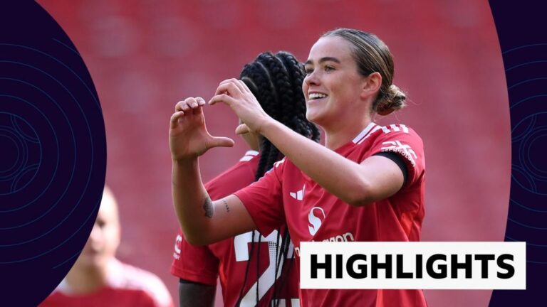 WSL highlights: Manchester United 3-0 West Ham United