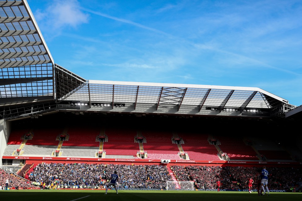 Liverpool's new Anfield Road Stand opened last season