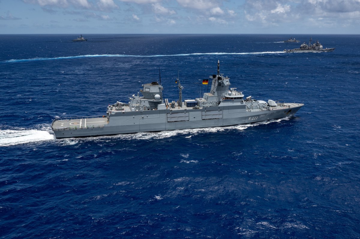 German Warship Transits Near Hawaii