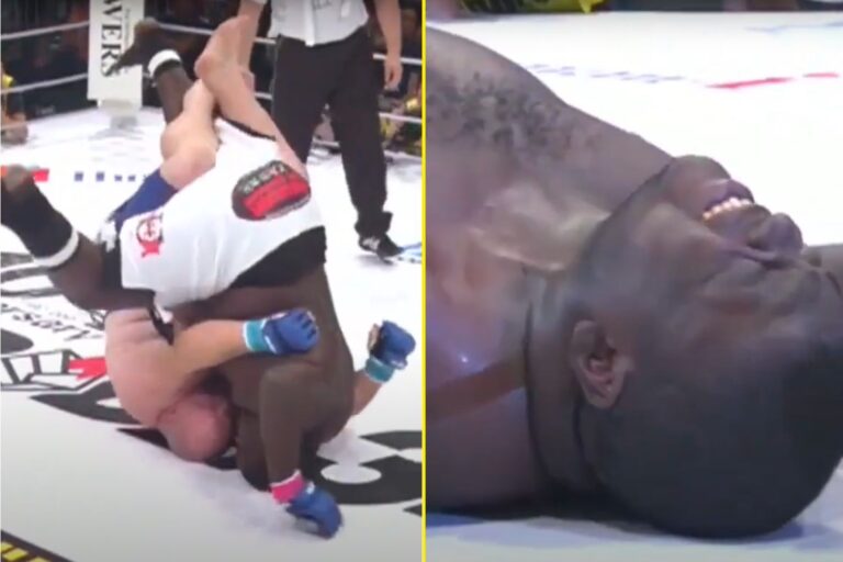 Butterbean proved he was more than just a slugger when he left 400lbs hulking giant writhing in pain after brutal MMA win