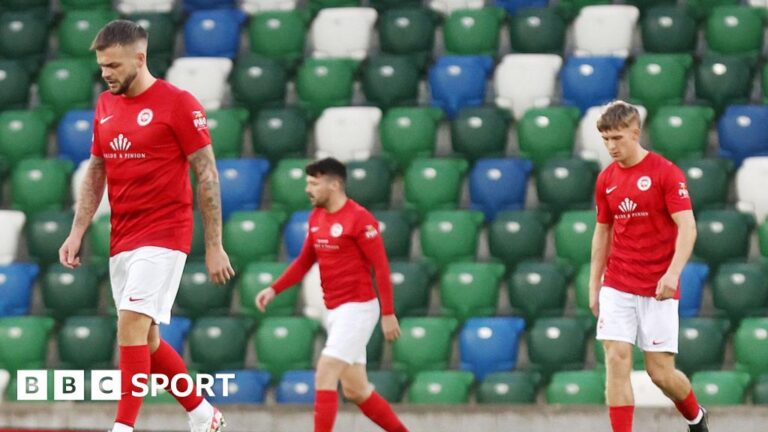 Conference League: Larne left to ‘look in the mirror’ after Euro loss to Shamrock Rovers at Windsor Park