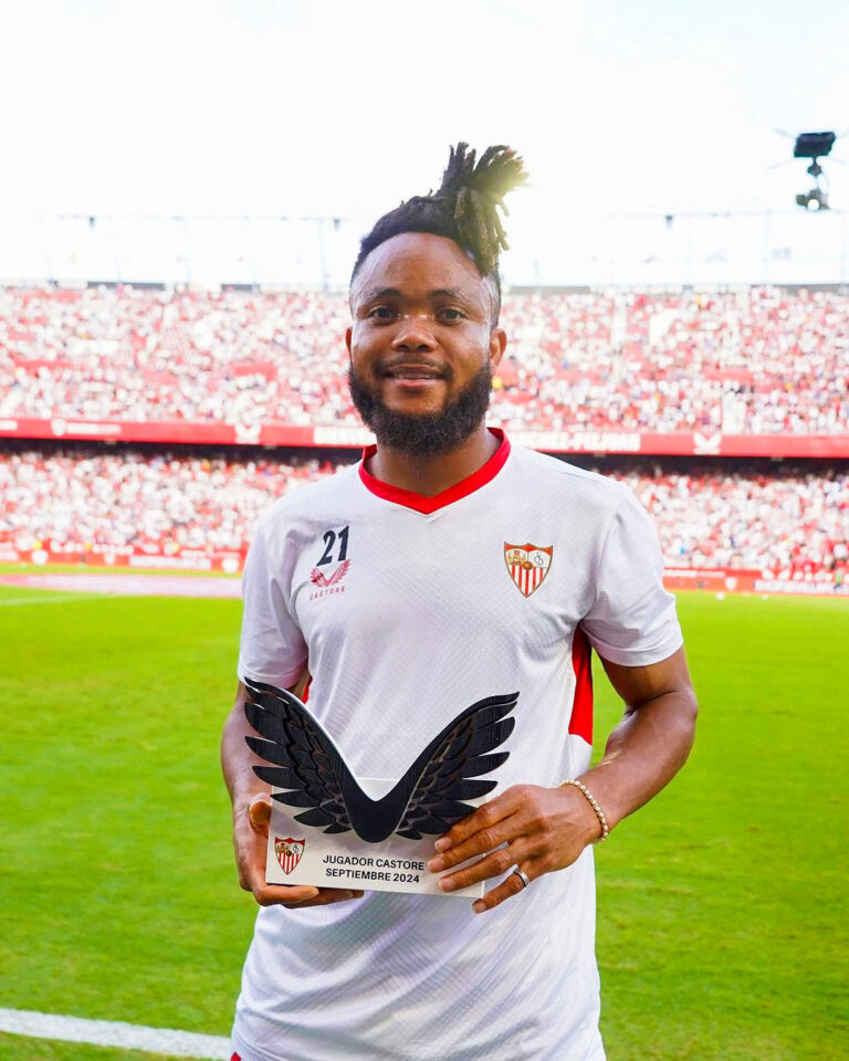 Ejuke Wins Sevilla’s Player Of The Month Award