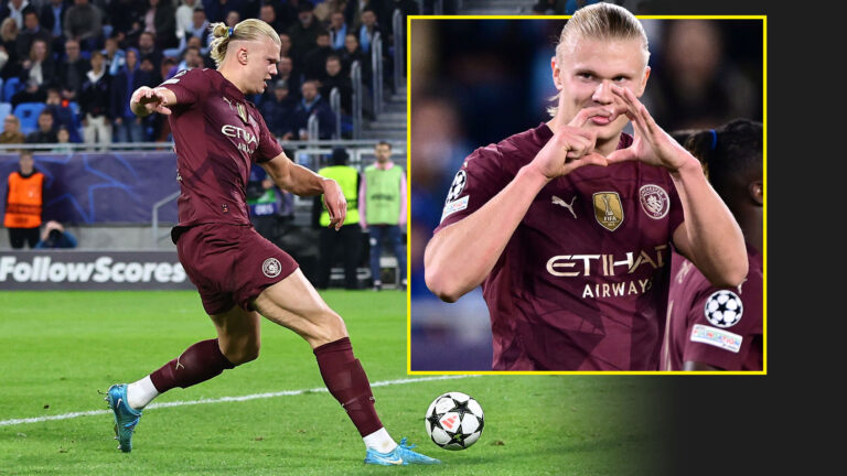 Erling Haaland extends historic run as Man City equal stunning Manchester United Champions League record