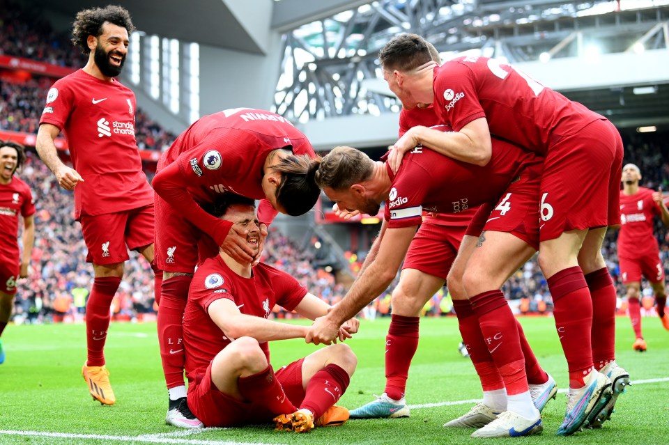 Jota did an EA Sports-inspired celebration when he scored against Tottenham