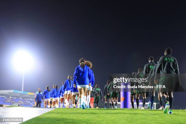 How many fans watched the Dominican Republic vs Nigeria match to set a new attendance record ?