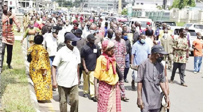 Imo pensioners protest