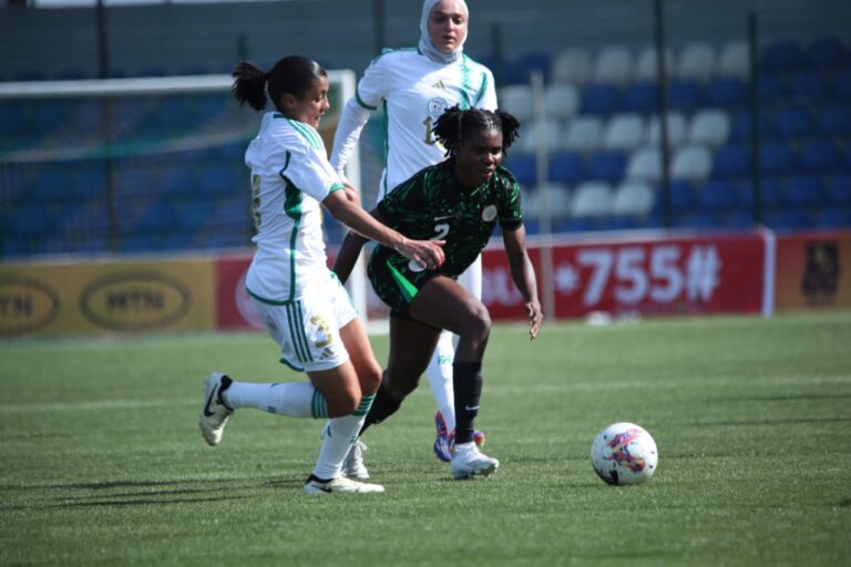 International Friendly: Ajibade’s Double Earns Falcons Victory Over Algeria’s Green Ladies