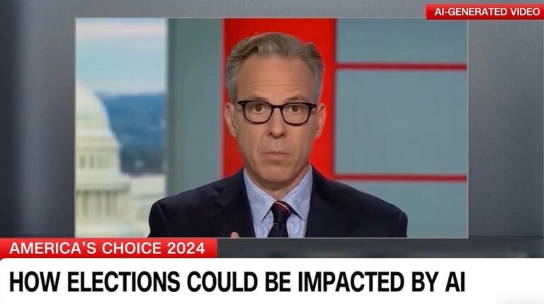 Jake Tapper Uses Deepfake of Himself to Warn of AI Election Interference