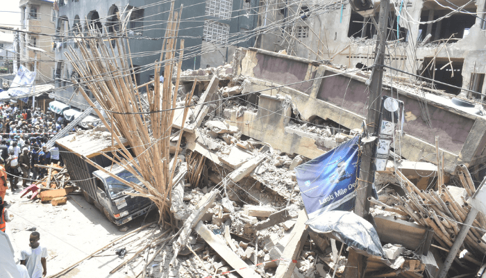 May feared dead as storey building collapses in Lagos Island