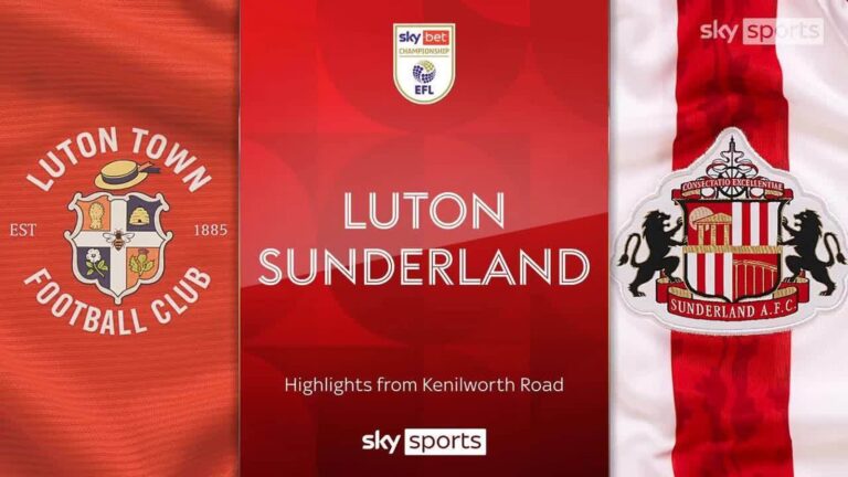 Luton 1-2 Sunderland