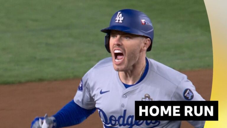 MLB World Series: Freddie Freeman hits home run for LA Dodgers