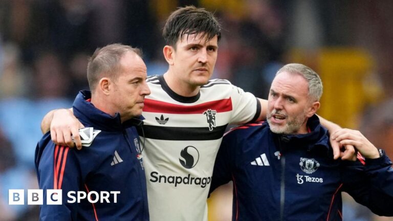 Man Utd: Harry Maguire to miss ‘few weeks” with injury sustained at Aston Villa