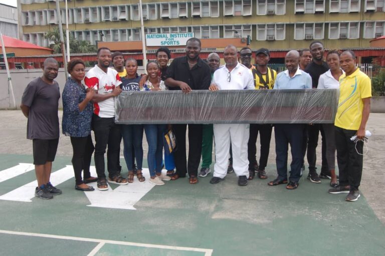 Managers, Coaches of Professional Class of 2024 Donate LCD Screen to the National Institute for Sports (NIS)