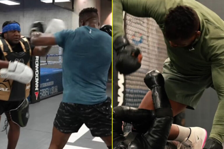 ‘More than ever’ – Francis Ngannou unleashes frightening power in new training footage and fans notice big change ahead of return