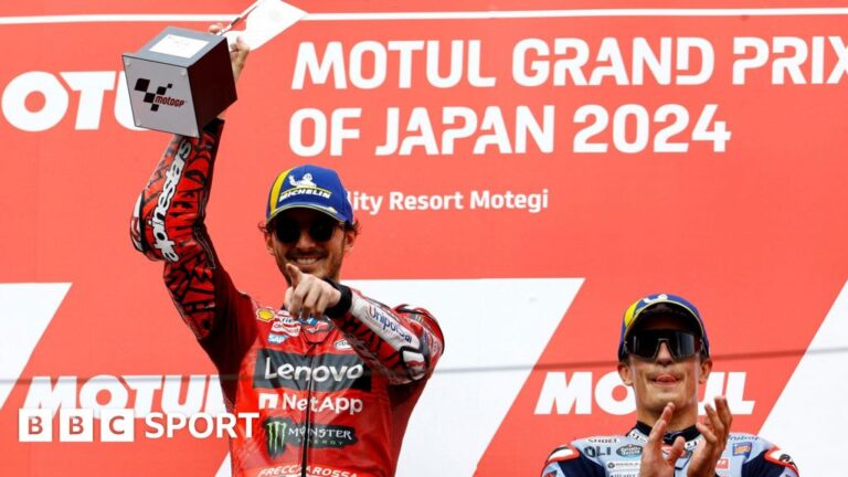 MotoGP: Francesco Bagnaia cuts Jorge Martin lead with win in Japan