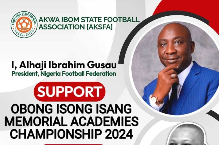 NFF President endorses Akwa Ibom State FA’s Obong Isong Isang Memorial Academies Championship