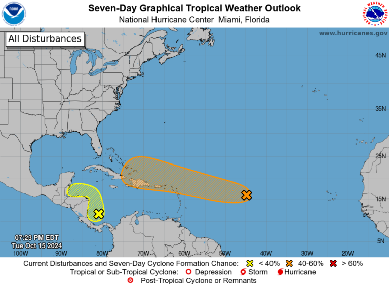 Potential Tropical Storm Nadine 