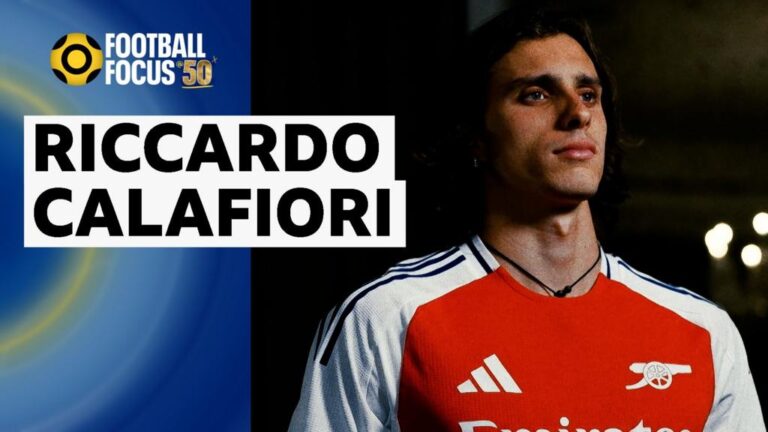 Riccardo Calafiori: Arsenal defender on learning English and scoring against Man City