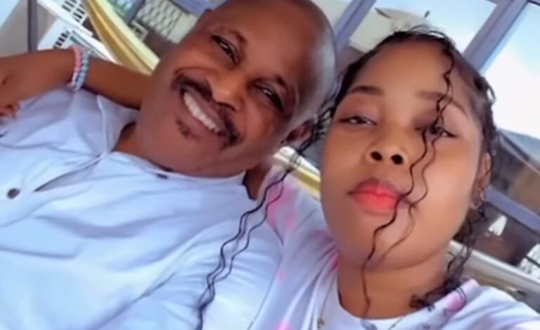 Saheed Balogun and daughter