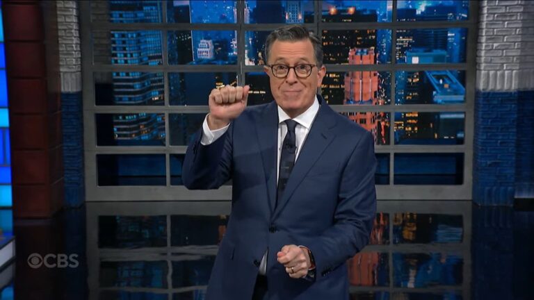 Stephen Colbert Dismisses Trump’s McDonald’s ‘Job’: Just Blue Collar Drag, but With More Makeup’