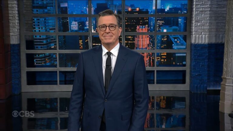 Stephen Colbert Says Lately Trump Looks Like His Brain ‘Stepped on a Banana Peel’: ‘Pretty Worn Out’