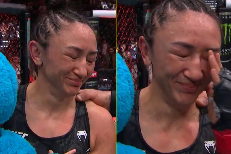 UFC legend Carla Esparza tears up as she retires from MMA after controversial defeat at UFC 307