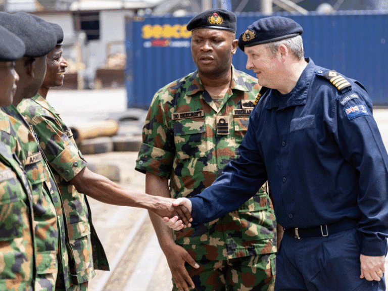 UK Royal Fleet Auxiliary Vessel RFA Lyme Bay Arrives in Lagos for UK-Nigeria Defence Engagement Programme