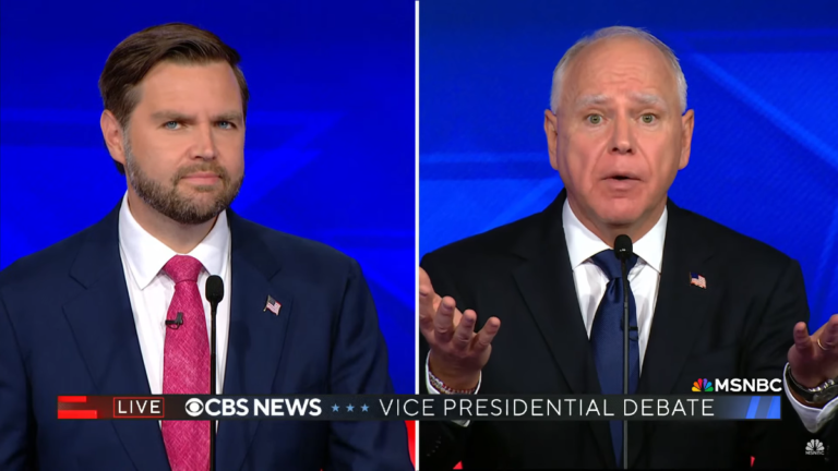 Walz-Vance VP Debate Draws 39 Million Viewers in Early Ratings, Down From 2020