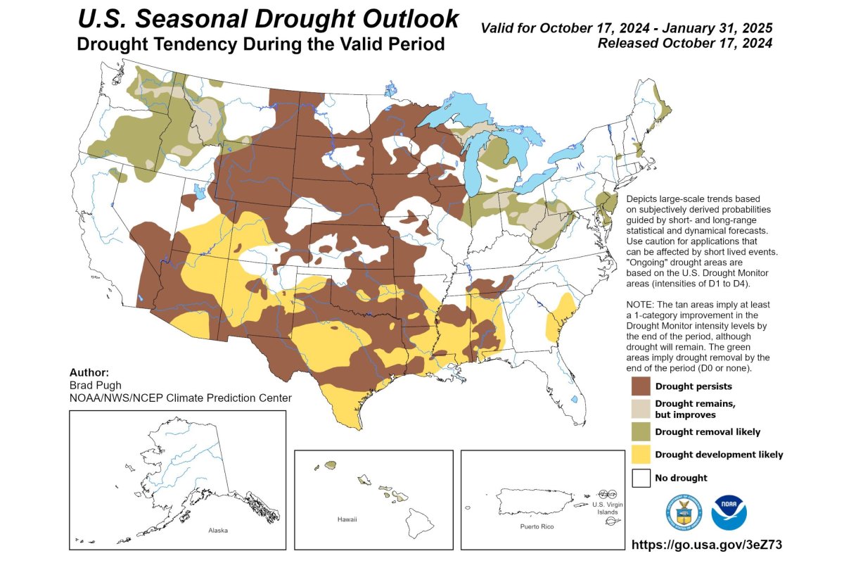 drought map winter