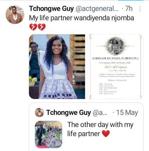 Man mourns as his wife d!es 5 months after their wedding