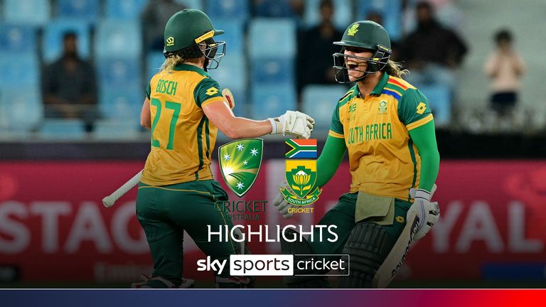 Highlights from Dubai as South Africa upset the favourites Australia to make the Women&#39;s T20 World Cup final.