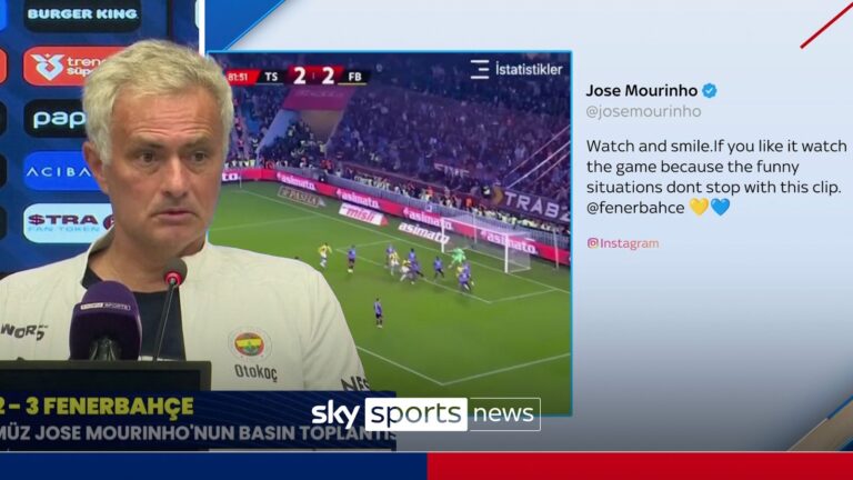 JOSE MOURINHO DIG AT TURKISH FOOTBALL THUMB