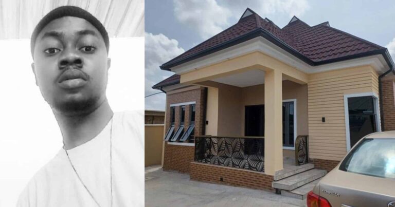 Man stirs disbelief as he shows off house he built for N12.5M