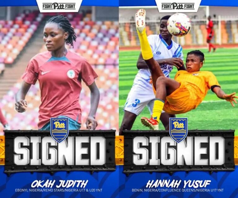 Nigerian Duo Joins University of Pittsburgh Women’s Football Team