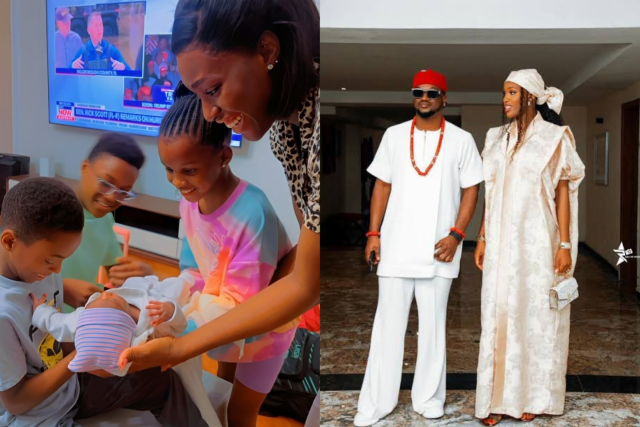 Paul Okoye and Wife Ivy Ifeoma welcome first child