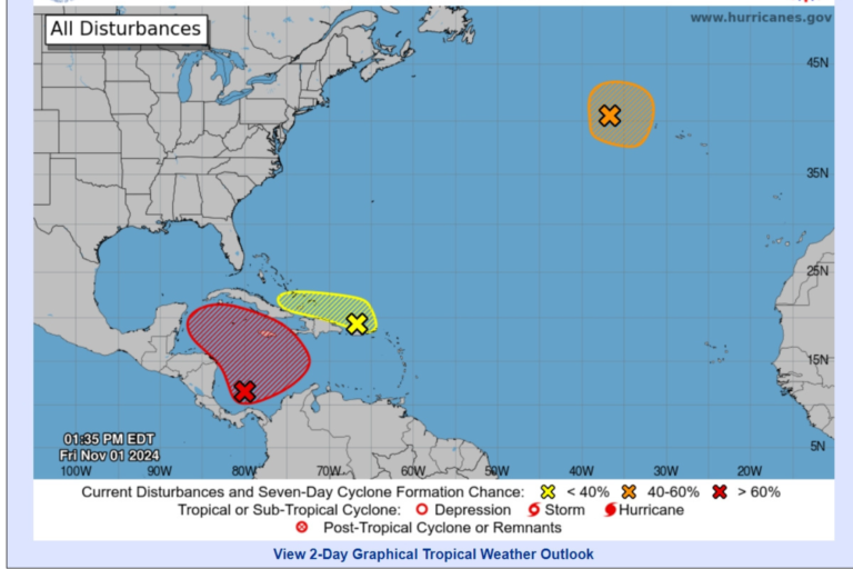 Potential tropical storm chances quadruple 7 hours