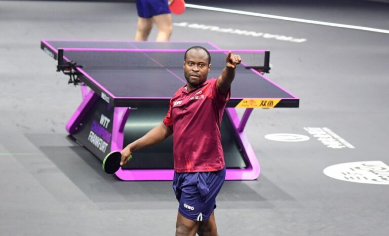 Quadri Aruna Stuns World No. 5 Tomokazu Harimoto at WTT Champions Frankfurt