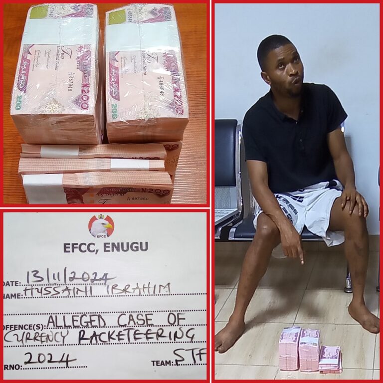 EFCC arrests man for alleged currency racketeering in Enugu